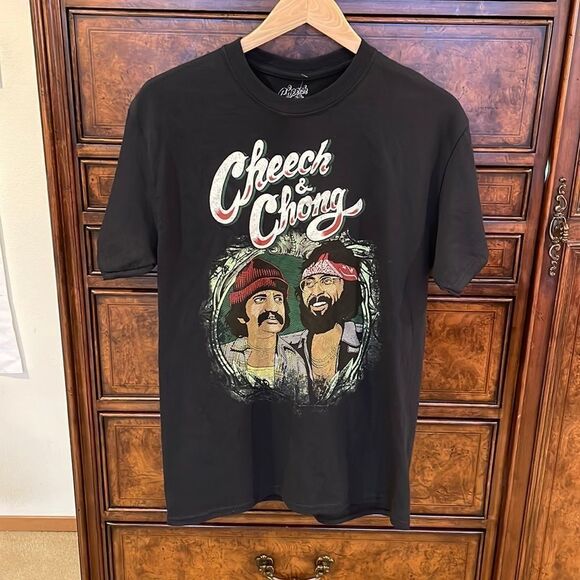 NWT Cheech and Chong Mens black tee shirt - Picture 1 of 8